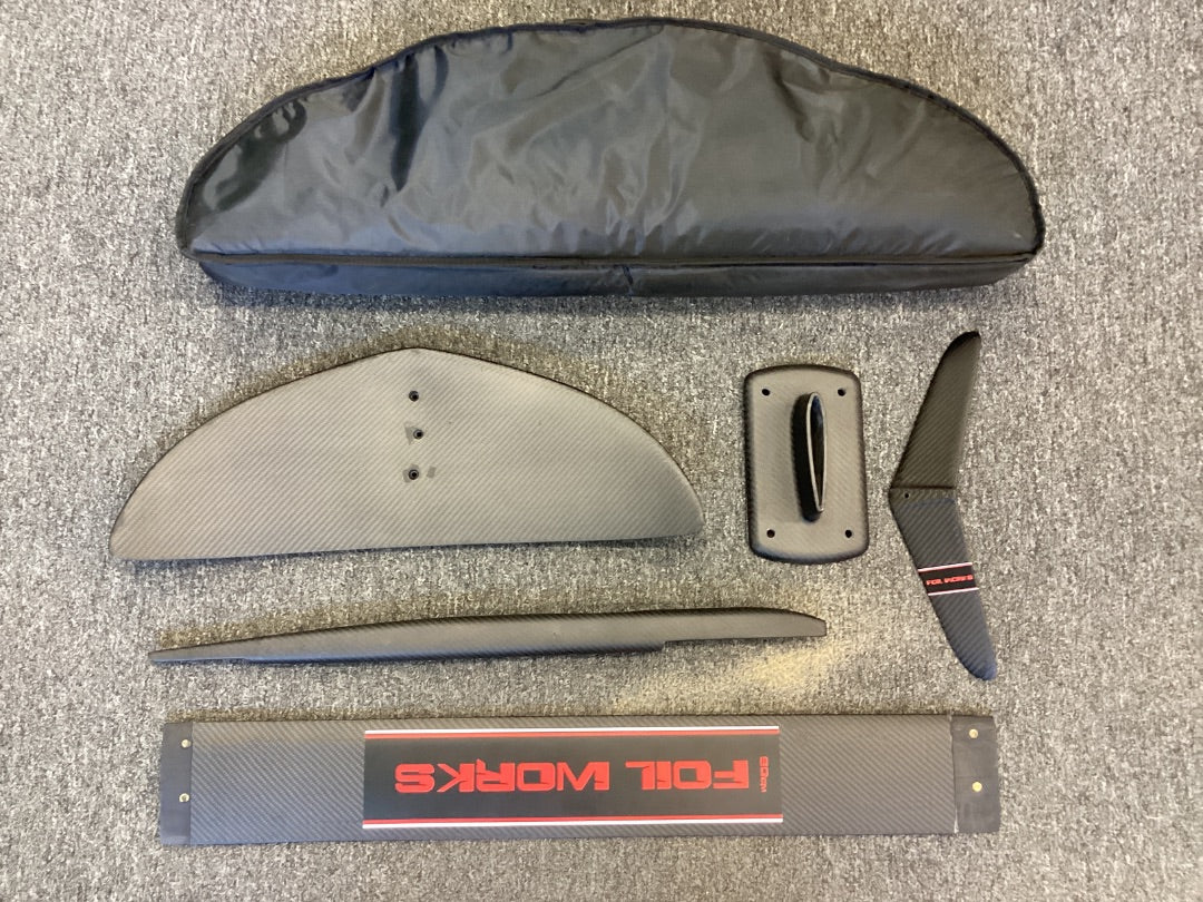 Foilworks Complete Carbon Kite and Wake Foil,  A+ Condition