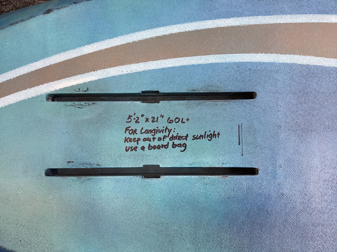 65L 5'2" x 21" JB Custom Carbon Wing Board, 2025 B Condition