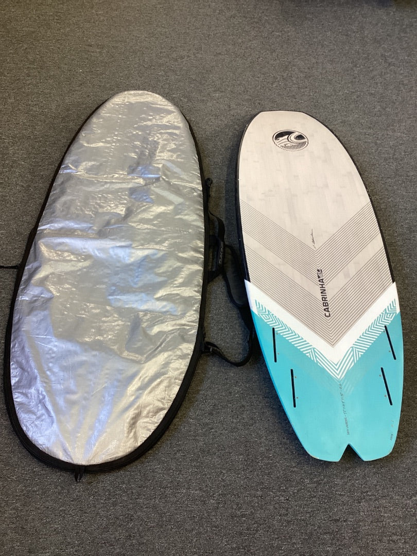 5'2" x 20.7" x 23L Cabrinha Squid Surfer w/bag,  B Condition