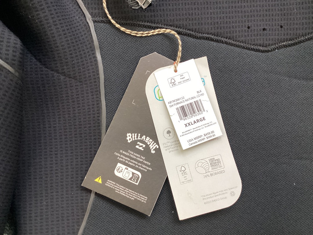 XXL Billabong 5/4 wetsuit w/ hood, 2025 A+ Condition