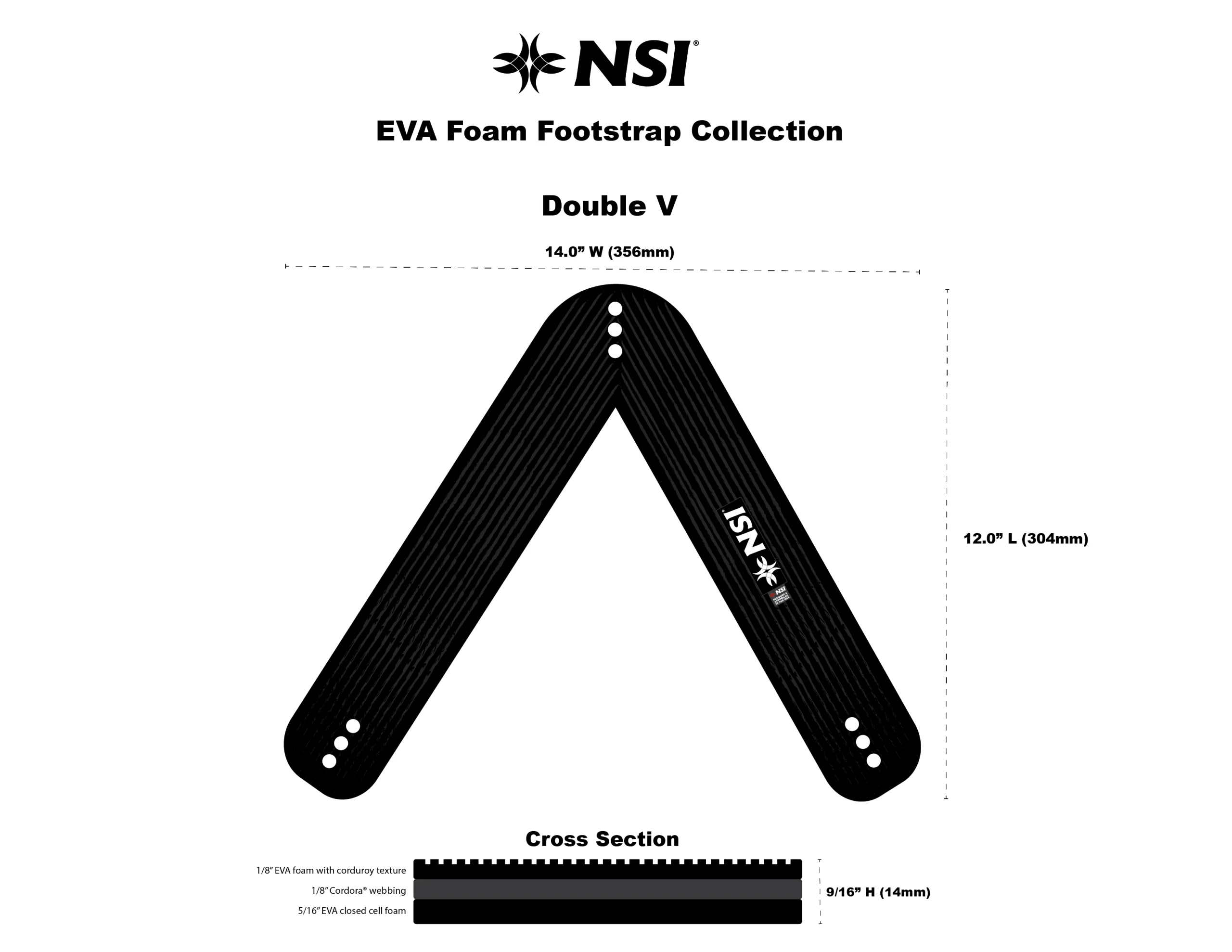 NSI  EVA Foam Foil Foot Strap