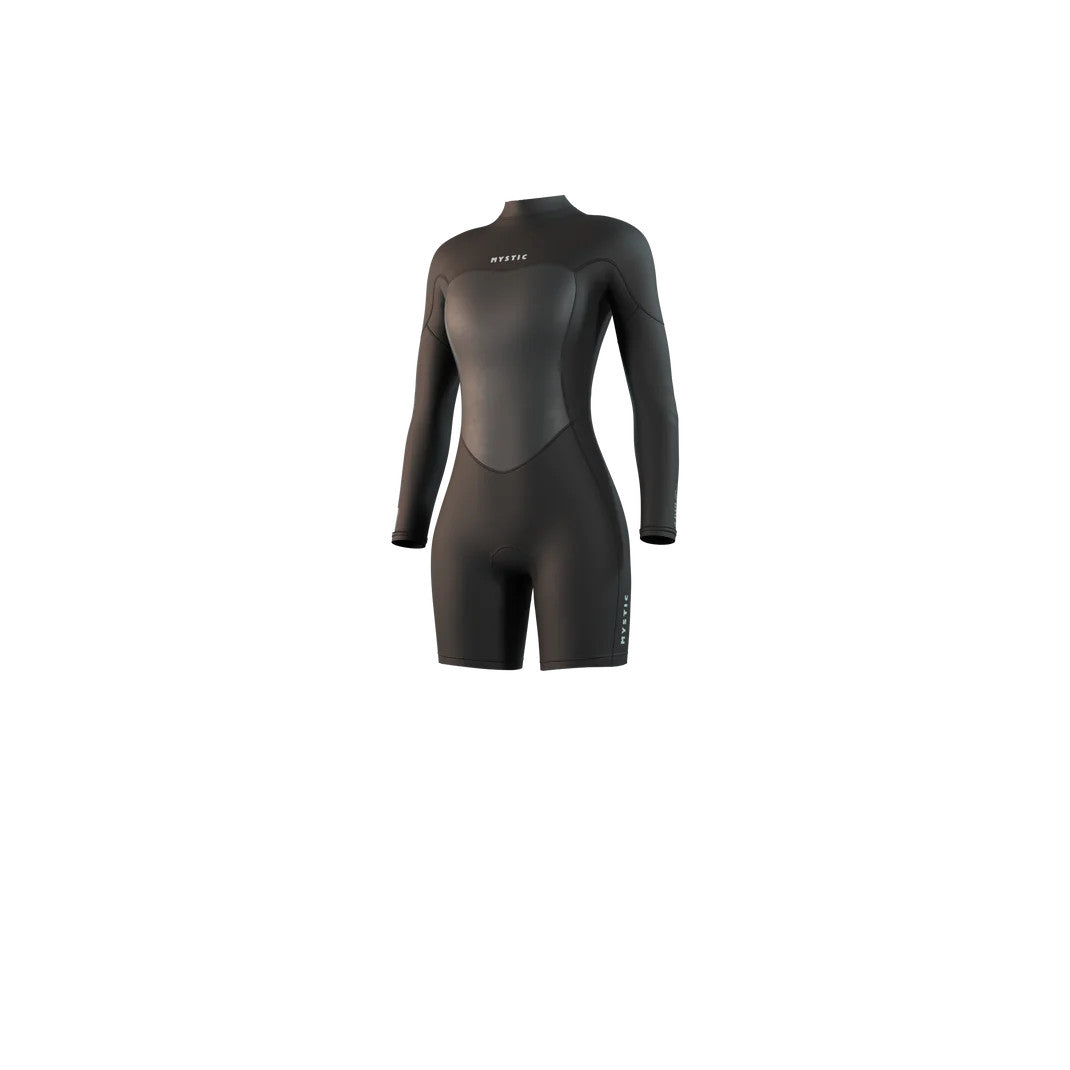 Mystic Brand Longarm Shorty 3/2mm Back Zip Flatlock Women 2025