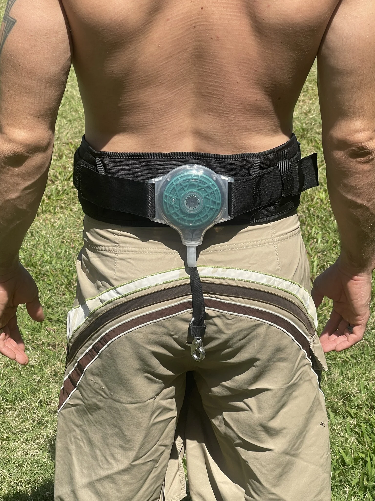 Blue Planet Retractable Reel Leash + Belt + Shock Cord Combo