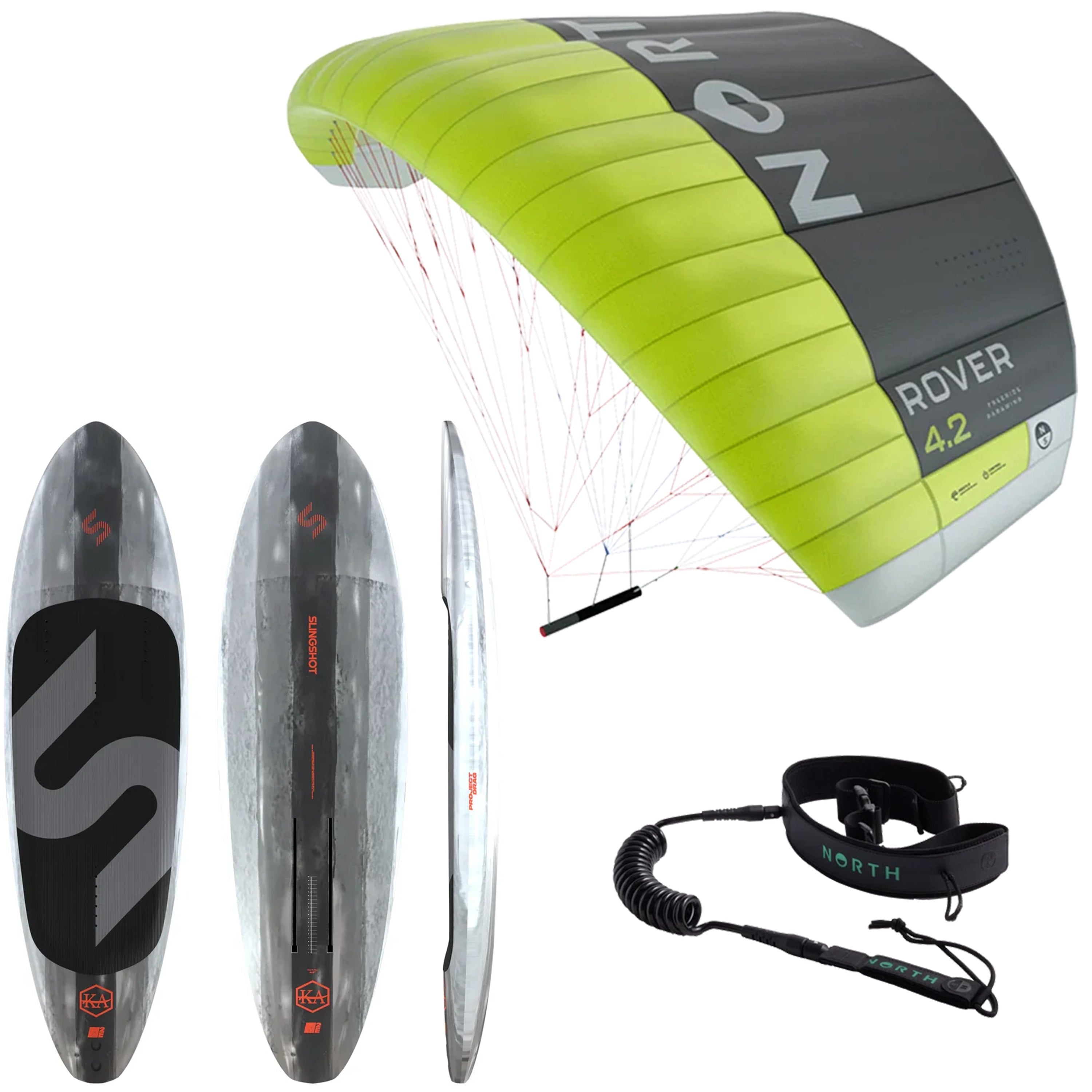 2026 Slingshot Project Drag + North Rover Parawing Board Bundle