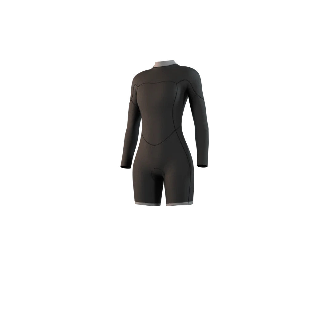 Mystic Brand Longarm Shorty 3/2mm Back Zip Flatlock Women 2025