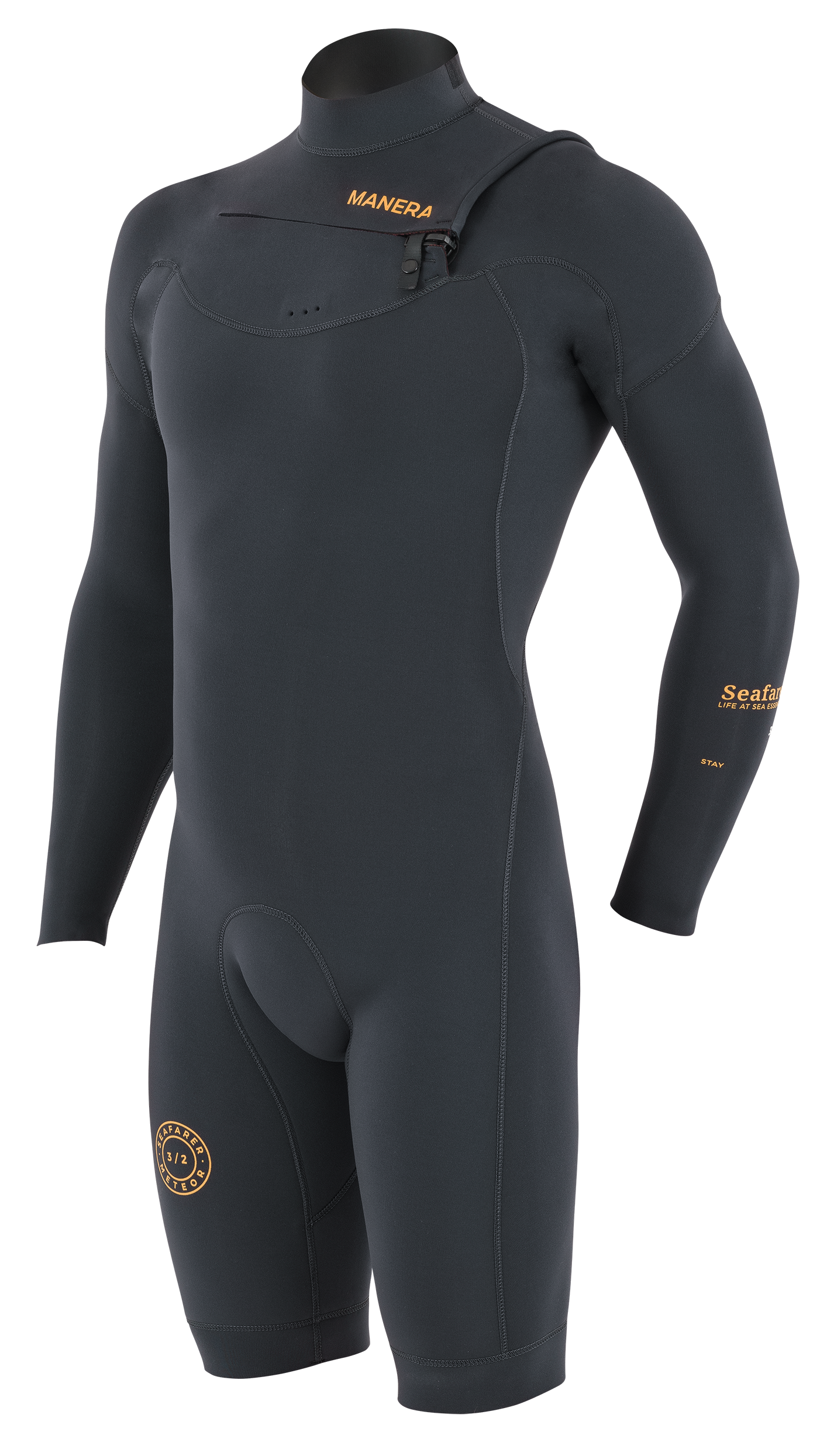 Manera SEAFARER SHORTY HYBRID - FZ 3.2mm (long sleeves - short legs) Mens Wetsuit