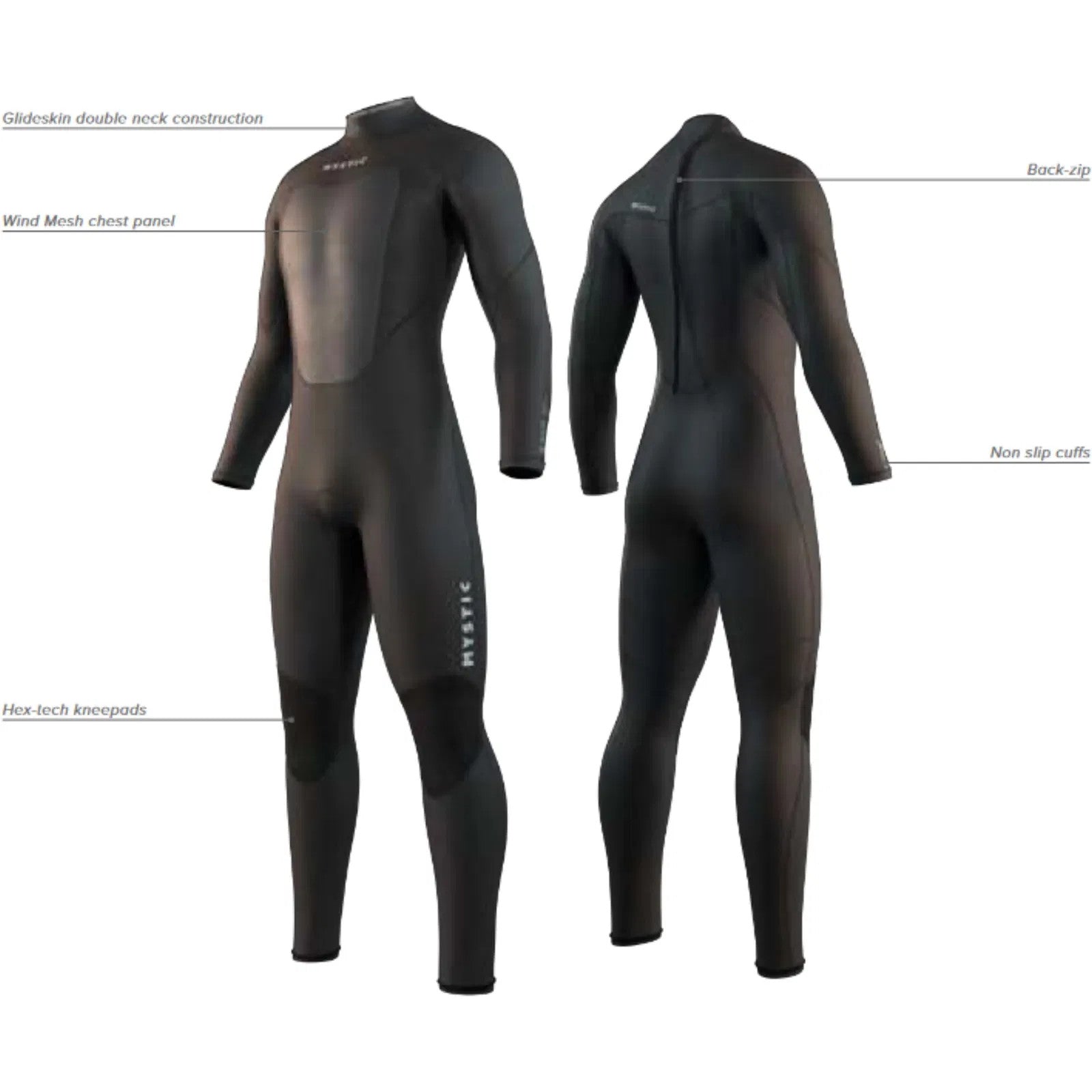Mystic Brand Shortarm 3/2mm Back Zip Flatlock 2025