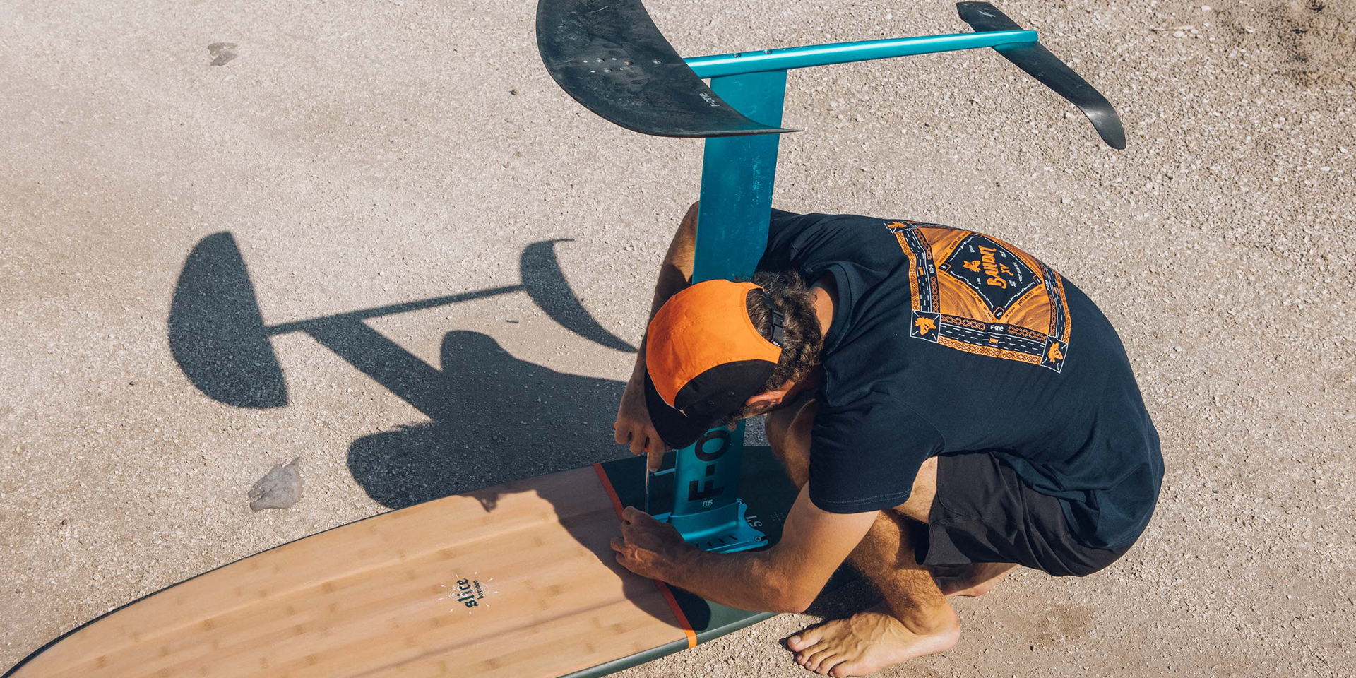 F-One Slice Bamboo Foil Kite Surfboard