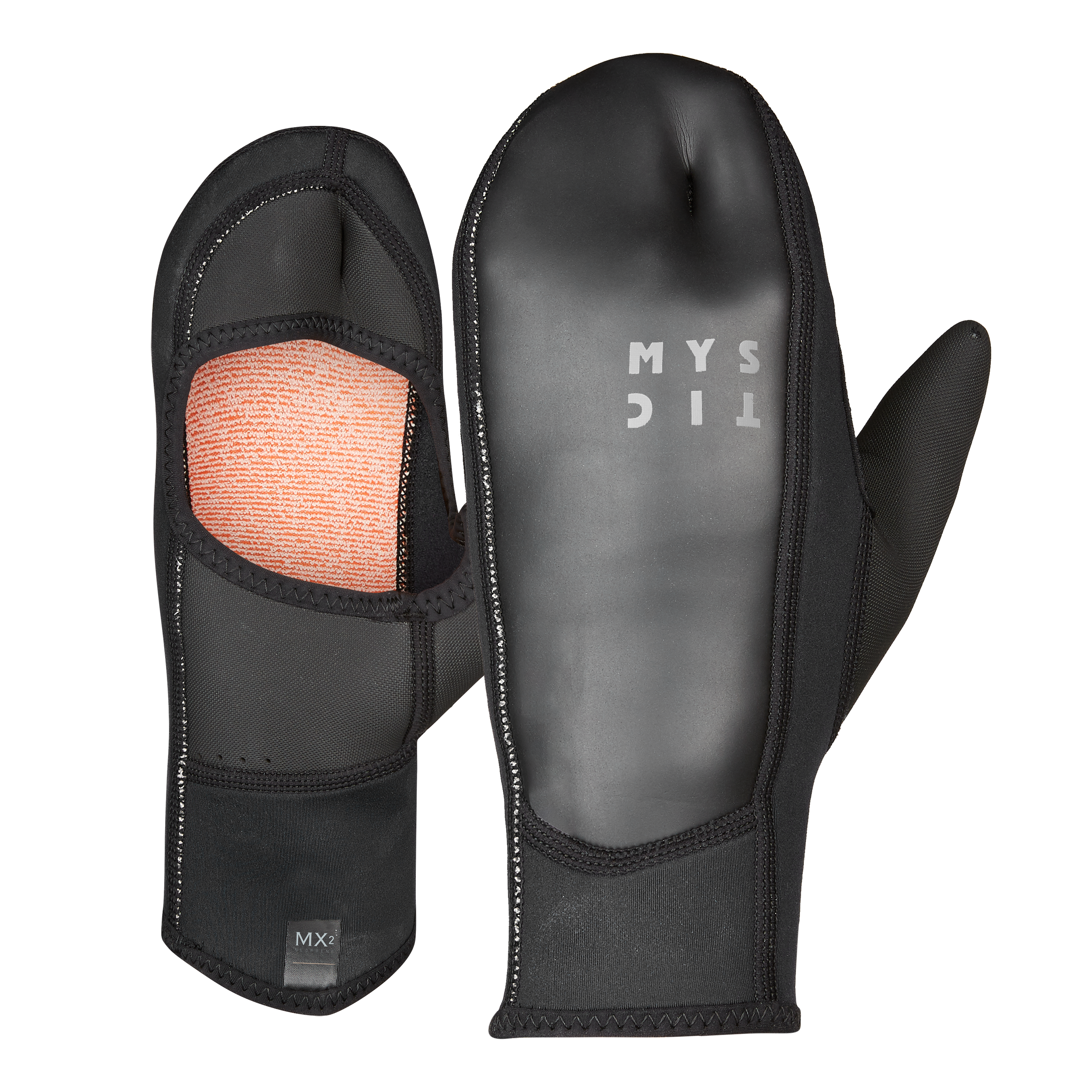 windsurf handschuhe Mystic Ease Glove 2mm Open Palm - 2023 - Black